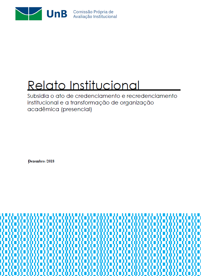 Relato Institucional 2018